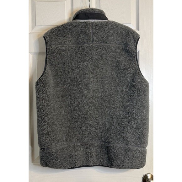 VTG Men’s Patagonia Retro X Pile Fleece Sherpa Like  Gray Zip Up Hiking Vest XL - Picture 9 of 9